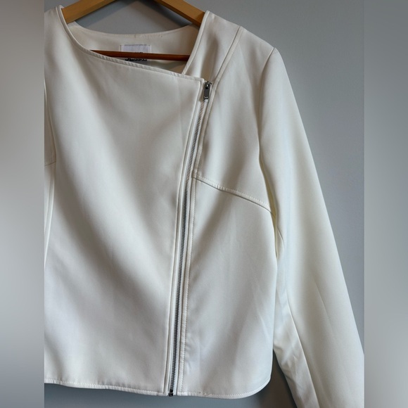Jules & Leopold Ivory Asymmetric Jacket | Size XL - Picture 5 of 10